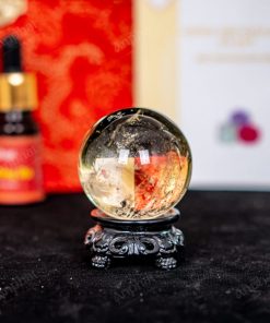 Quả Cầu Thạch Anh Vàng 8A 0,11kg 011-0918A-0,11