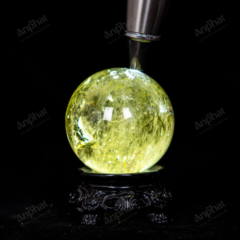 Quả Cầu Thạch Anh Vàng 8A 0,31kg 011-0918A-0,31