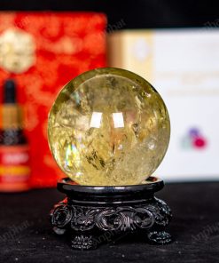 Quả Cầu Thạch Anh Vàng 8A 0,41kg 011-0918A-0,41