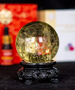 Quả Cầu Thạch Anh Vàng 8A 0,44kg 011-0918A-0,44