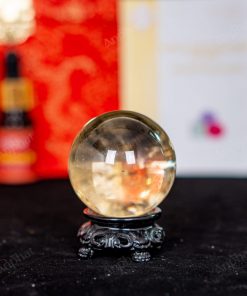 Quả Cầu Thạch Anh Vàng 9A 0,14kg 011-0919A-0,14