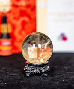 Quả Cầu Thạch Anh Vàng 9A 0,18kg 011-0919A-0,18