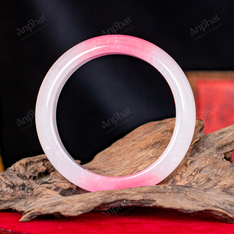 Vòng Tay Bản Liền Dulong Hồng Phấn 1B 55 Ly 107-1311B-55