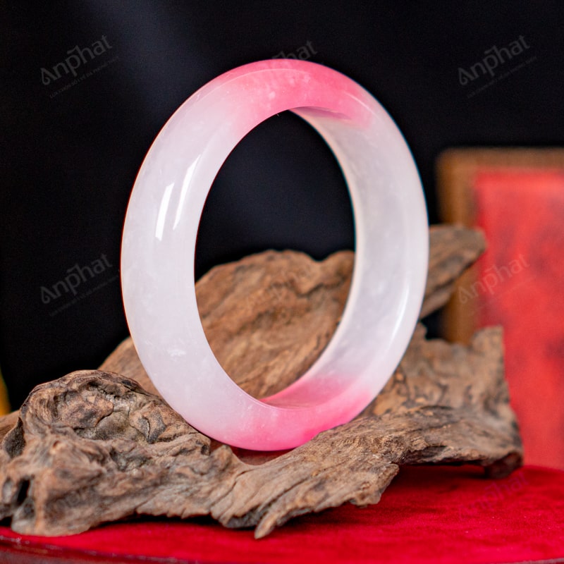 Vòng Tay Bản Liền Dulong Hồng Phấn 1B 55 Ly 107-1311B-55