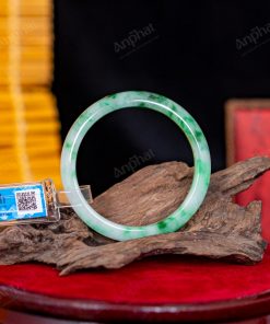 Vòng Tay Bản Liền Ngọc Jade 5A 54 Ly 107-0505A-54