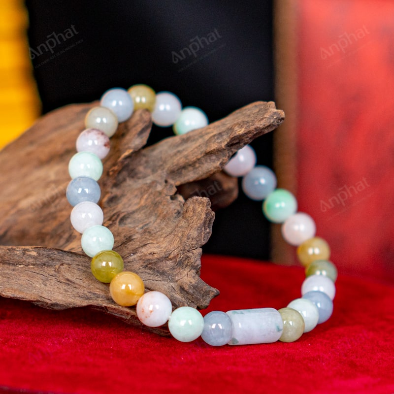 Vòng Tay Ngọc Jade Đa Bảo 4A 7 Ly 079-1474A-7