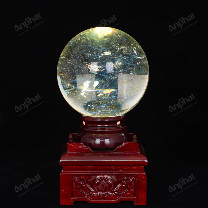 Quả Cầu Đá Núi Lửa Vàng 2A 3,23kg 011-0612A-3,23