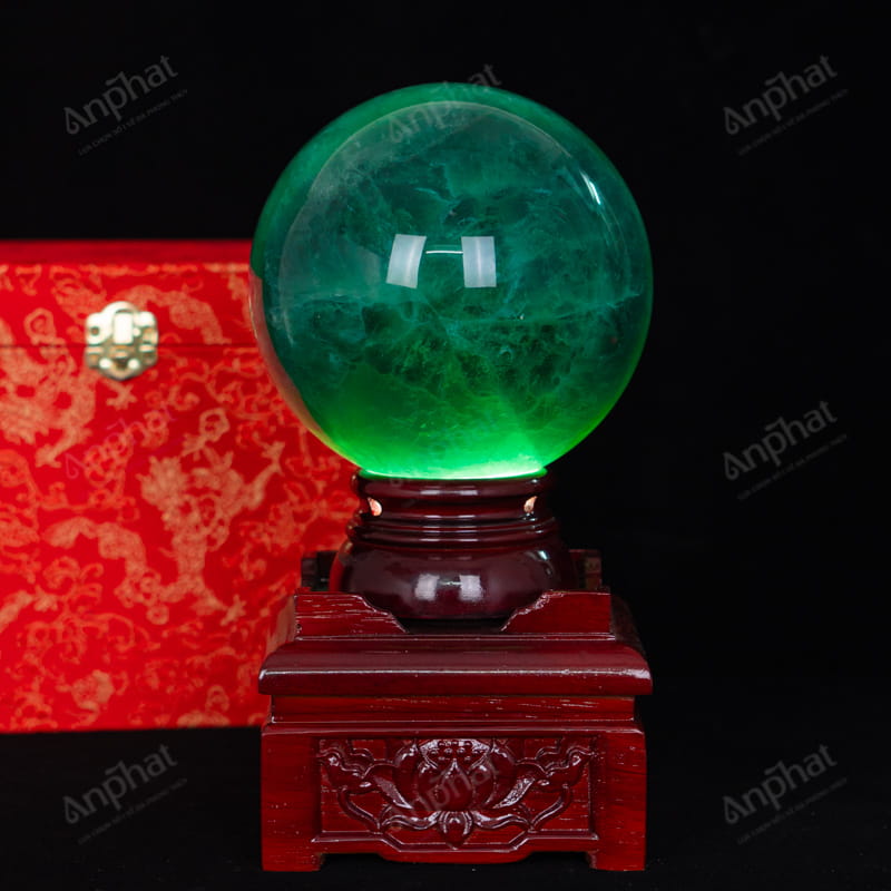 Quả Cầu Fluorite Xanh 5A 4,55kg 011-0135A-4,55