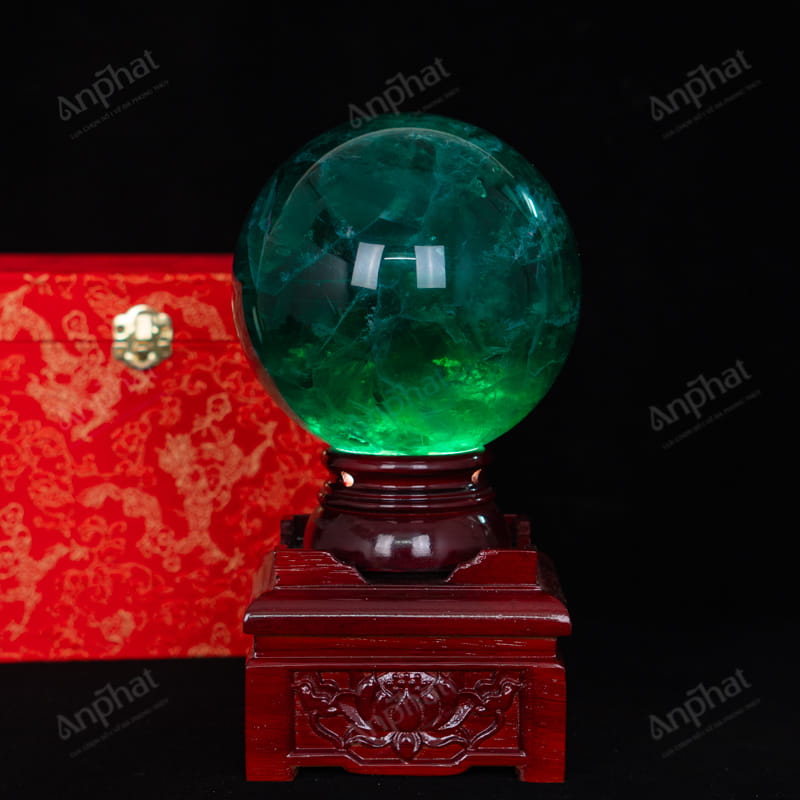 Quả Cầu Fluorite Xanh 5A 5,11kg 011-0135A-5,11