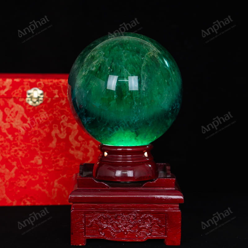 Quả Cầu Fluorite Xanh 5A 8,1kg 011-0135A-8,1