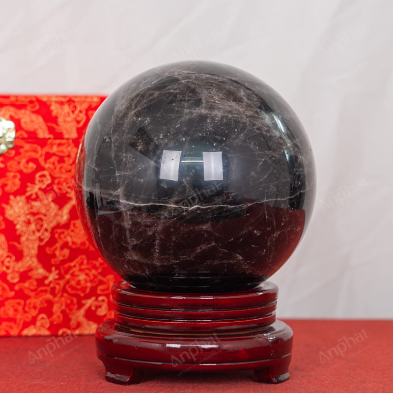 Quả Cầu Thạch Anh Đen 3A 6,22kg 011-0753A-6,22