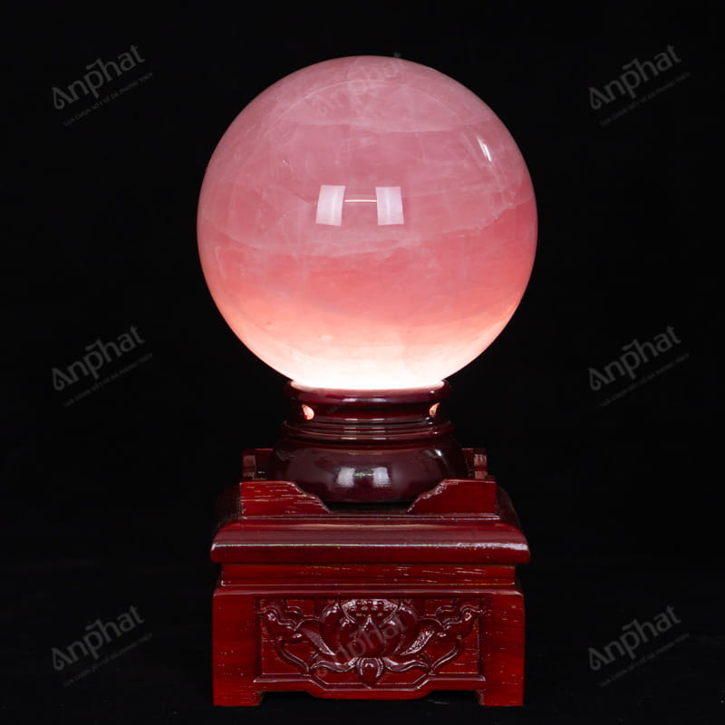 Quả Cầu Thạch Anh Hồng 7A 4,16kg 011-0767A-4,16