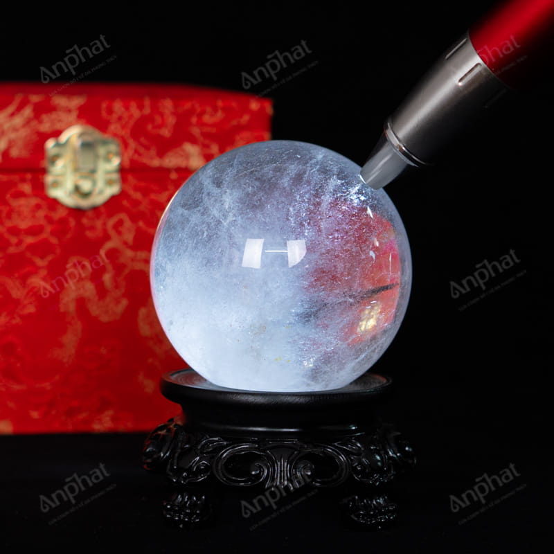 Quả Cầu Thạch Anh Trắng 5B 0,79kg 011-0895B-0,79