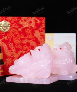 Cặp Tỳ Hưu Onyx Hồng 10cm 047-052DN-10