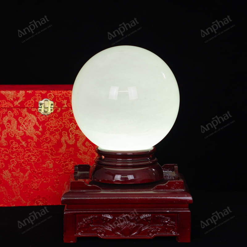 Quả Cầu Canxit Trắng 4A 7,66kg 011-0064A-7,66