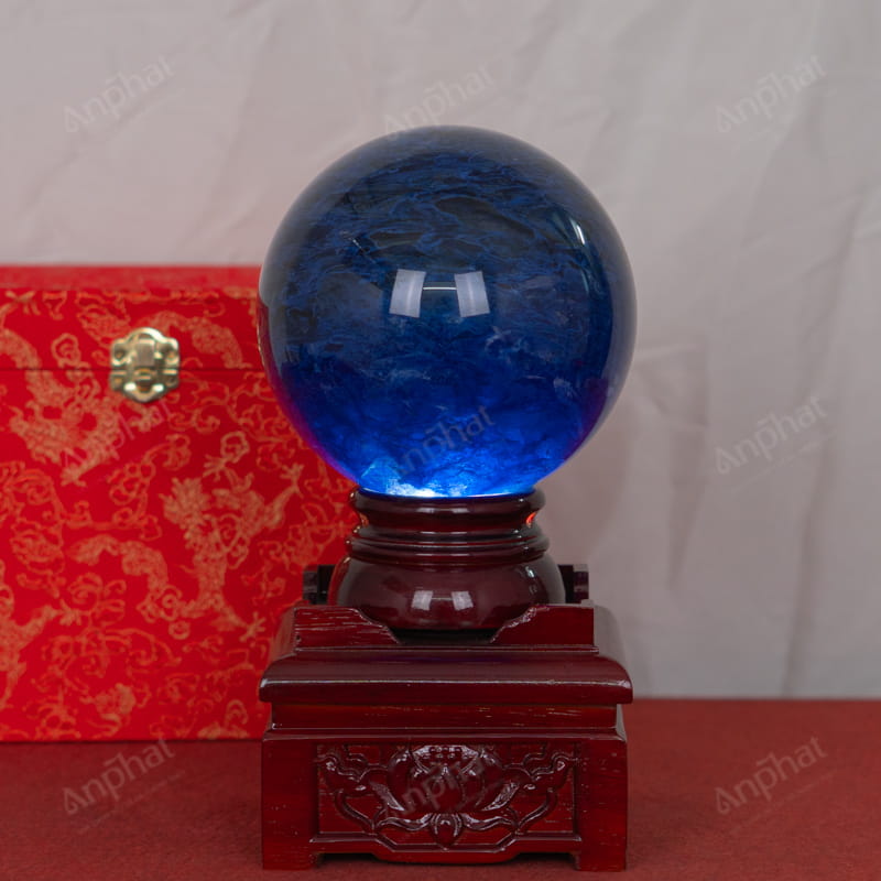 Quả Cầu Đá Núi Lửa Xanh Biển 2A 3,04kg 011-0622A-3,04