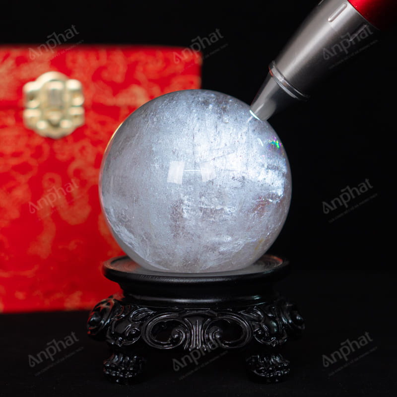 Quả Cầu Thạch Anh Trắng 4A 0,64kg 011-0894A-0,64