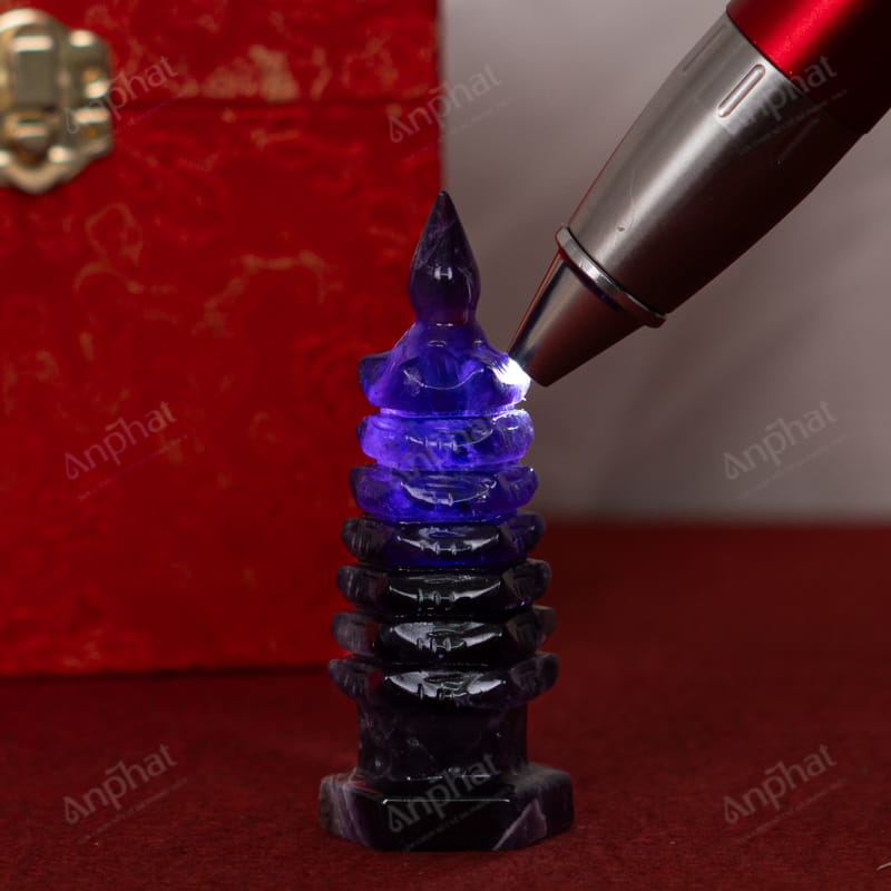 Tháp Văn Xương Thạch Anh Tím 1A 0,11kg 024-0791A-0,11