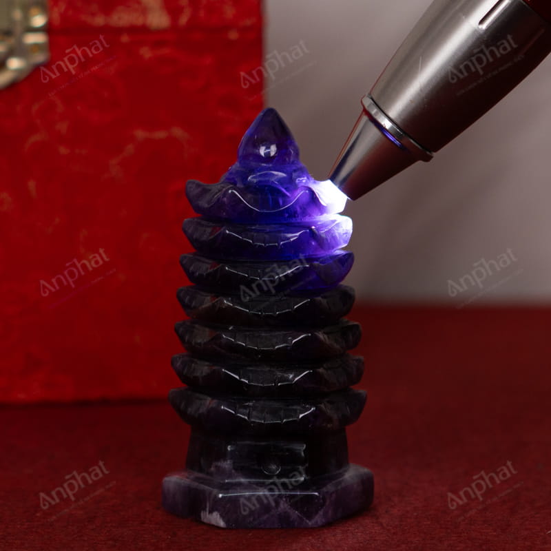 Tháp Văn Xương Thạch Anh Tím 1A 0,21kg 024-0791A-0,21