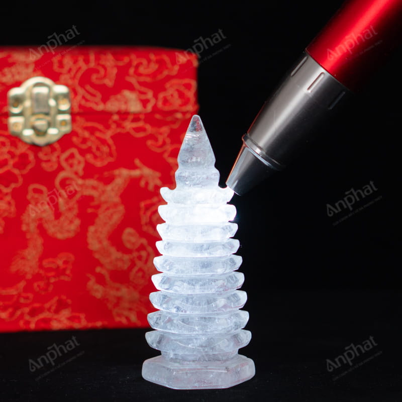 Tháp Văn Xương Thạch Anh Trắng 3A 0,17kg 024-0873A-0,17