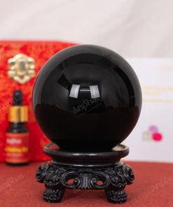 Quả Cầu Obsidian Đen 3A 1,23kg 011-0643A-1,23