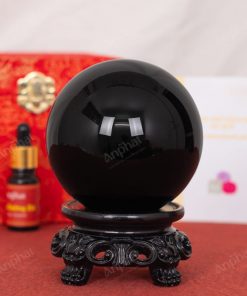 Quả Cầu Obsidian Đen 3A 1,24kg 011-0643A-1,24