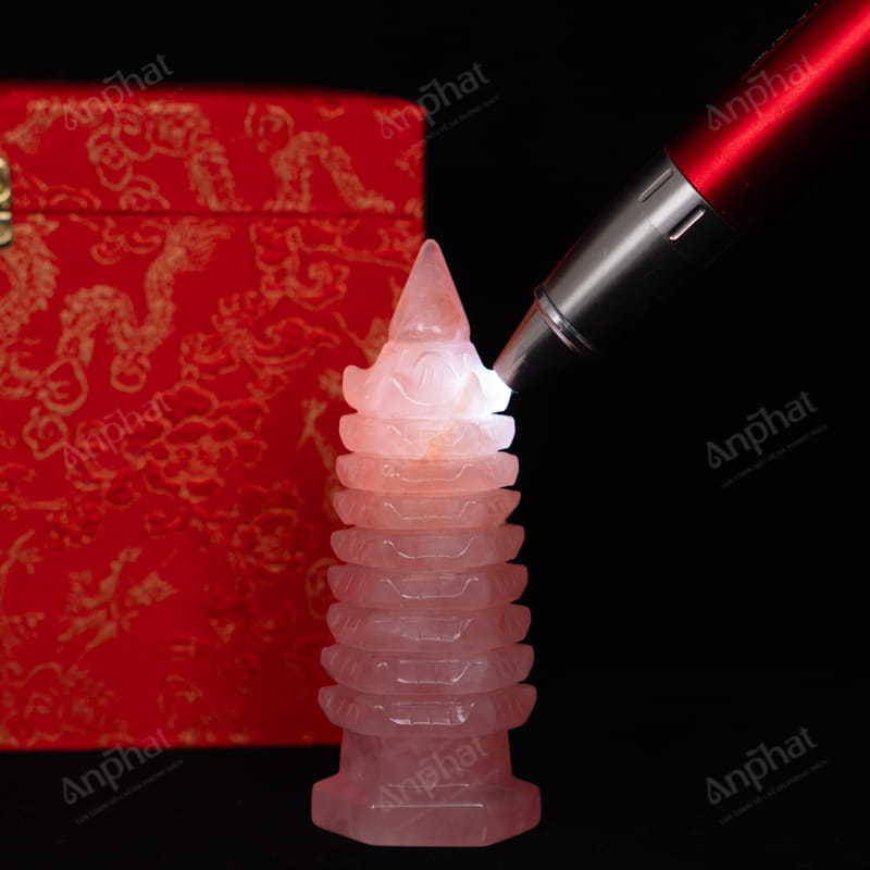 Tháp Văn Xương Thạch Anh Hồng 2A 0,29kg 024-0762A-0,29