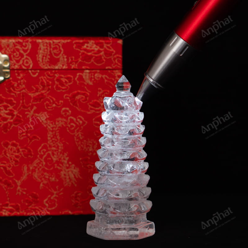 Tháp Văn Xương Thạch Anh Trắng 4A 0,31kg 024-0874A-0,31