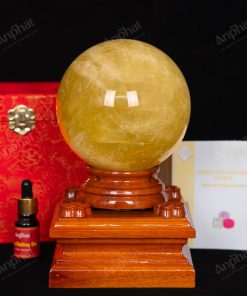 Quả Cầu Thạch Anh Vàng 3A 2,7kg 011-0913A-2,7