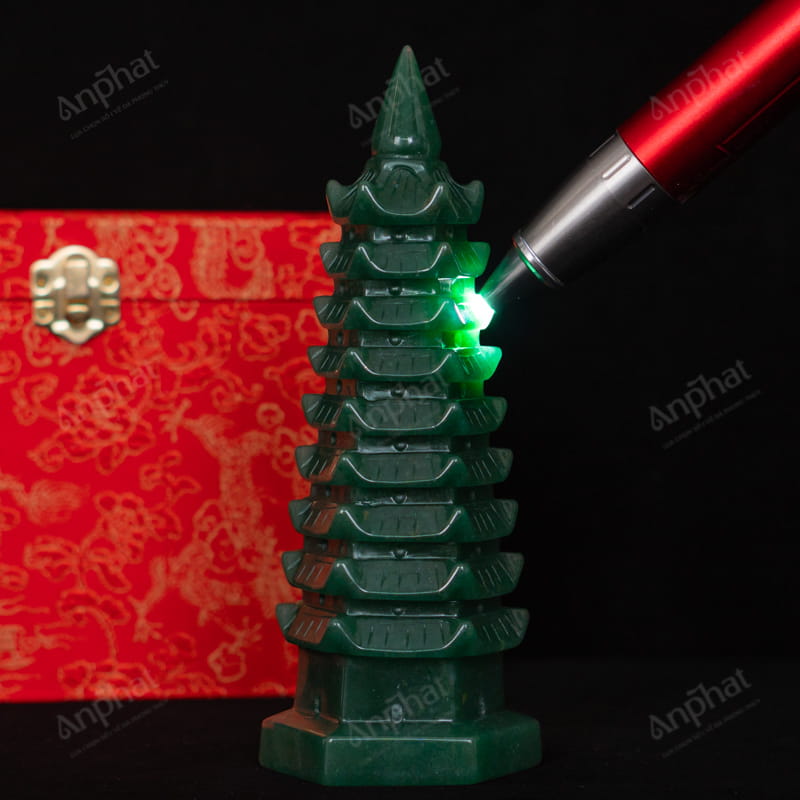 Tháp Văn Xương Thạch Anh Xanh 2A 0,93kg 024-0932A-0,93