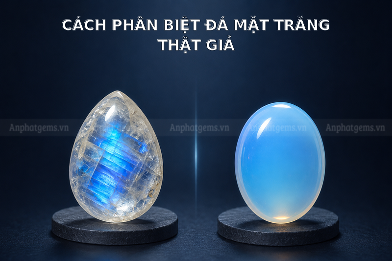 Nên chọn viên đá có ánh xanh tự nhiên, thay đổi theo góc nhìn