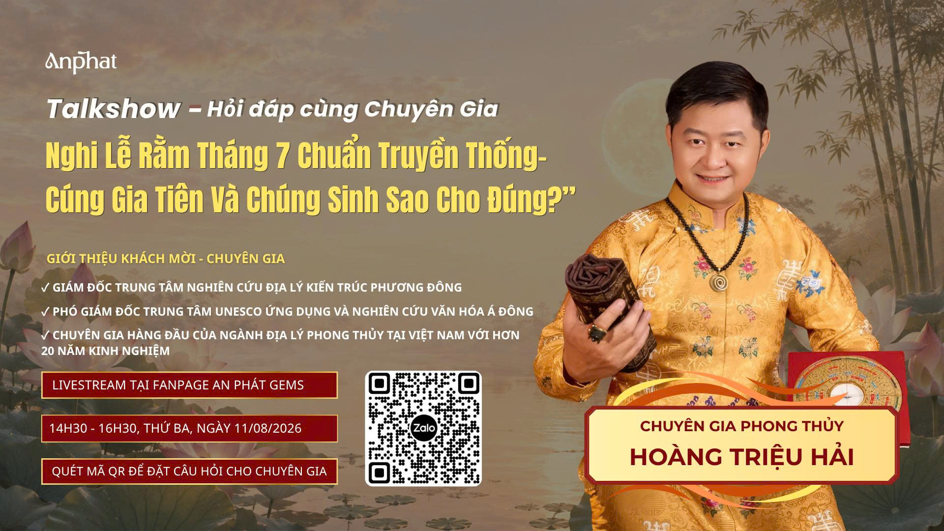 Hiểu Đúng Về Rằm Tháng 7 – Đón Xem Talkshow “Hỏi Đáp Cùng Chuyên Gia”