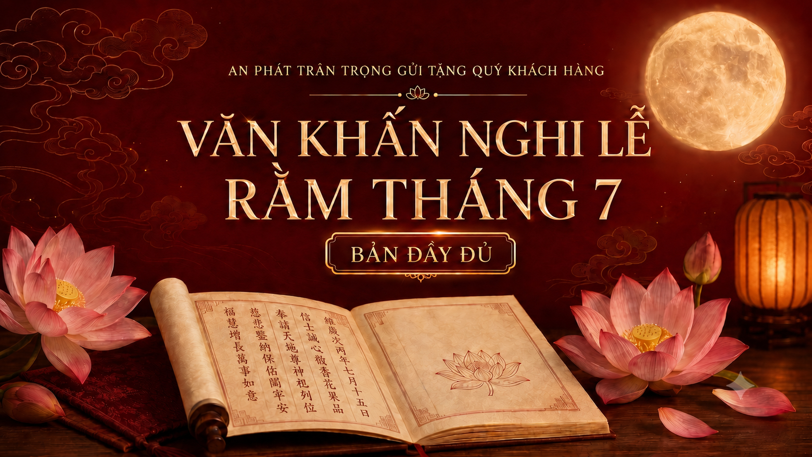 VĂN KHẤN RẰM THÁNG 7 – BẢN ĐẦY ĐỦ, TRANG TRỌNG VÀ DỄ THỰC HIỆN