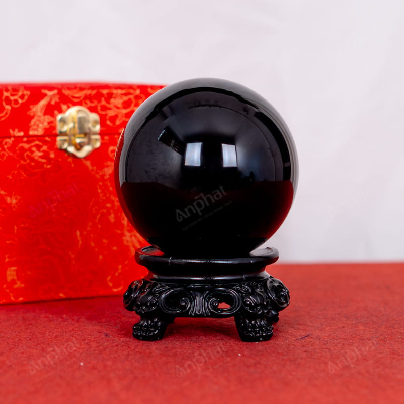 Quả Cầu Obsidian Đen 3A 1,25kg 011-0643A-1,25