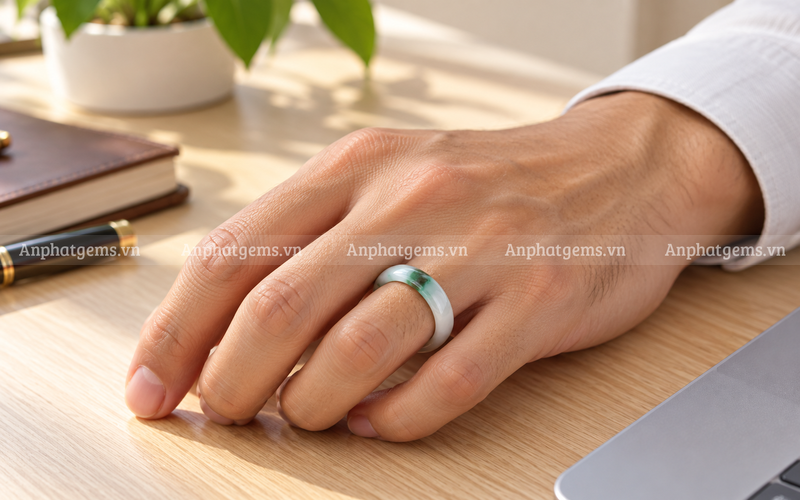 Nhẫn ở ngón áp út thường gợi đến tình cảm và sự gắn bó